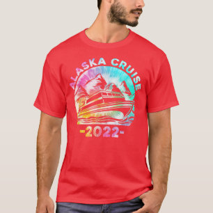 Alaska Cruise 2022 Tie Dye Print Family Alaskan Cr T-Shirt