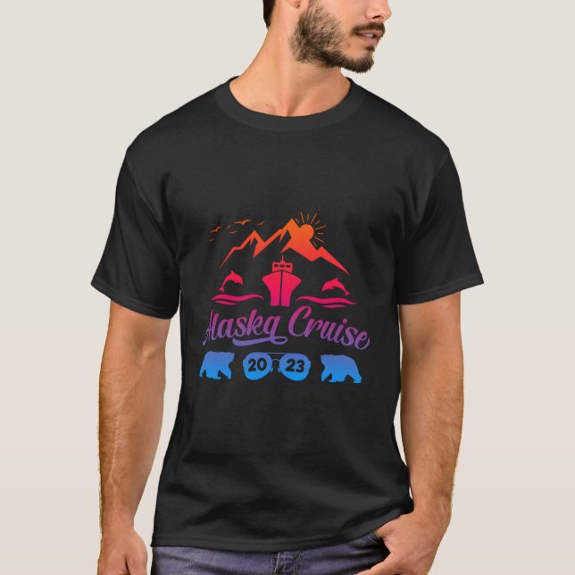 Alaska Cruise 2023 Family Summer Vacation Travel T-Shirt (Front)