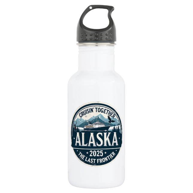 Alaska Cruise 2025  532 Ml Water Bottle (Front)