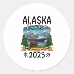 Alaska Cruise 2025 Classic Round Sticker