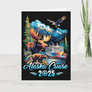 Alaska Cruise 2025 Matching Family Friends Group A Card