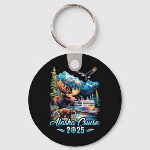 Alaska Cruise 2025 Matching Family Friends Group A Key Ring