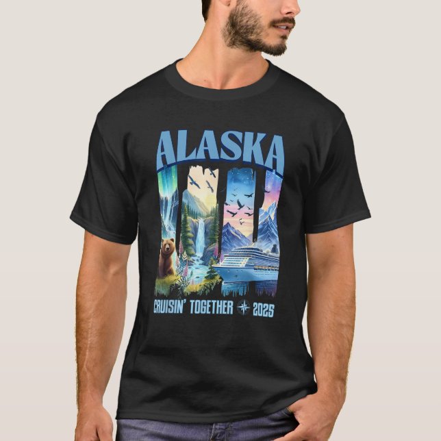 Alaska Cruise 2025 Matching Family Friends Group  T-Shirt (Front)