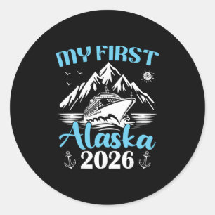 Alaska Cruise 2026 Cruisin Together Family Matchin Classic Round Sticker