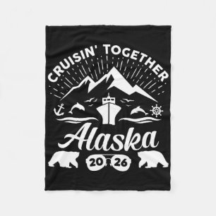 Alaska Cruise 2026 Family Summer Vacation Travel M Fleece Blanket