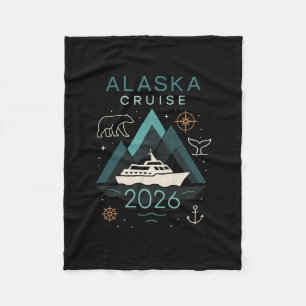 Alaska Cruise 2026 - Family Vacation Trip Fleece Blanket