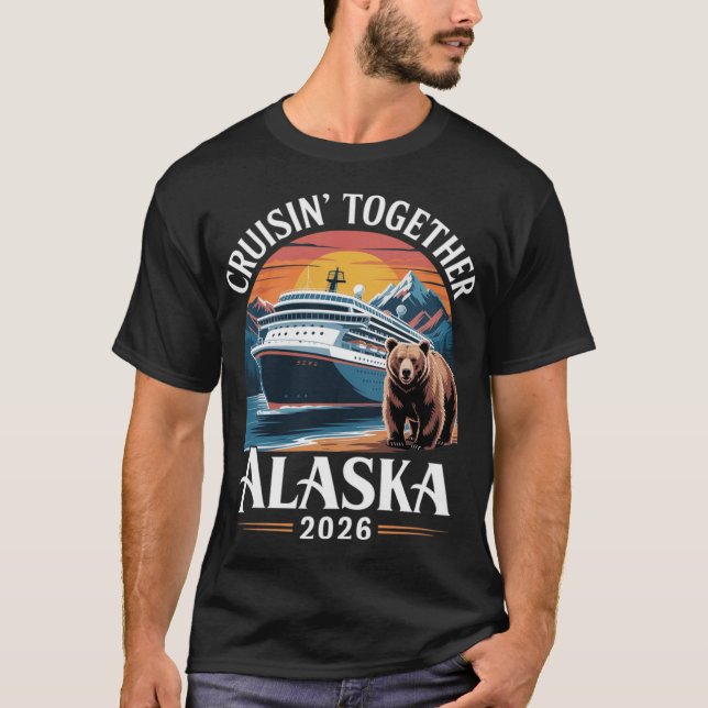 Alaska Cruise 2026 Matching Family T-Shirt (Front)