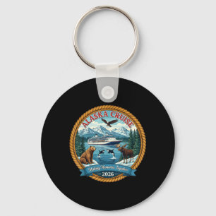 Alaska Cruise 2026 Matching Friends and Family Key Ring