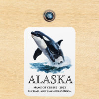 Alaska Cruise Cruising Orca Jumping Watercolor