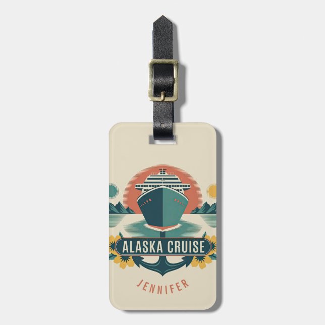 Alaska Cruise Luggage Tag (Front Vertical)
