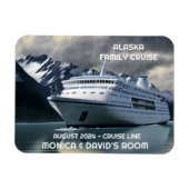 Alaska cruise Ship on Ocean Personalised  Magnet (Horizontal)