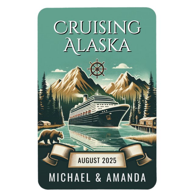 Alaska Cruise Ship Stateroom Magnet (Vertical)