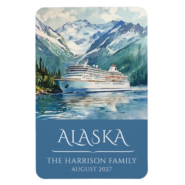 Alaska Cruise Ship Stateroom Magnet (Vertical)