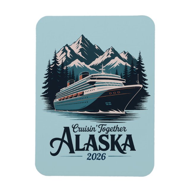 Alaska Cruise Ship Stateroom Magnet (Vertical)