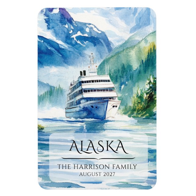 Alaska Cruise Ship Stateroom Magnet (Vertical)