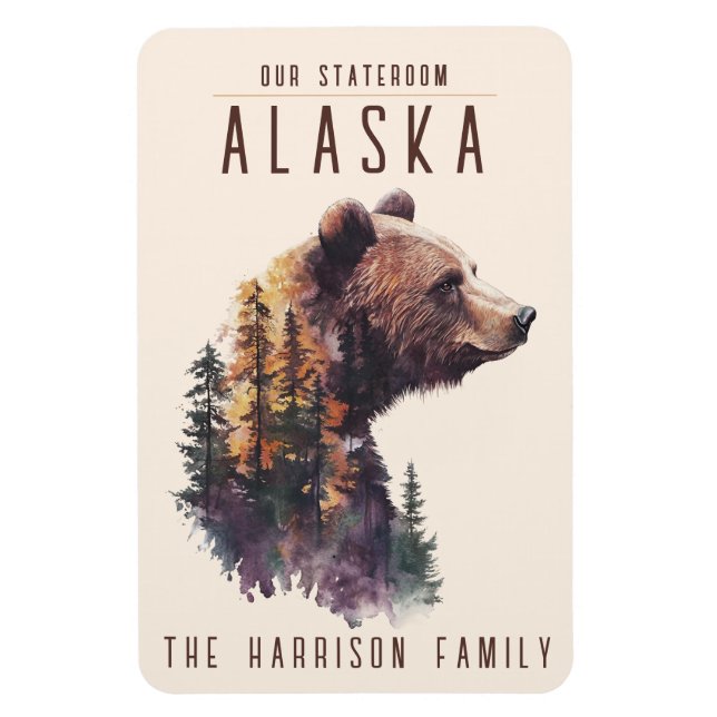 Alaska Cruise Ship Stateroom Magnet (Vertical)