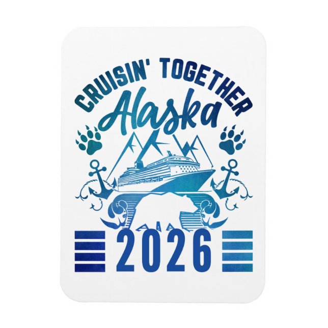 Alaska Cruise Ship Stateroom Magnet (Vertical)