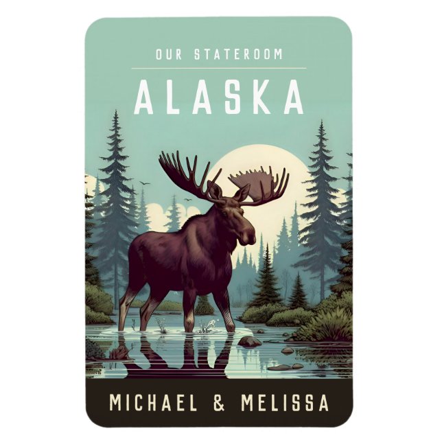 Alaska Cruise Ship Stateroom Magnet (Vertical)