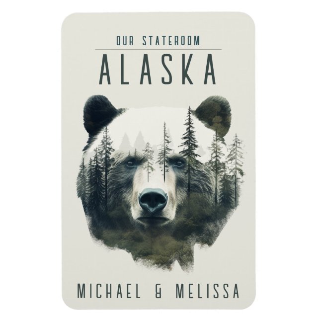 Alaska Cruise Ship Stateroom Magnet (Vertical)