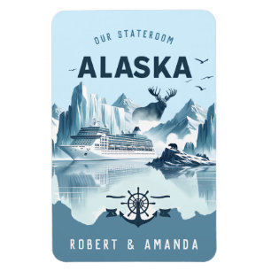 Alaska Cruise Ship Stateroom Magnet
