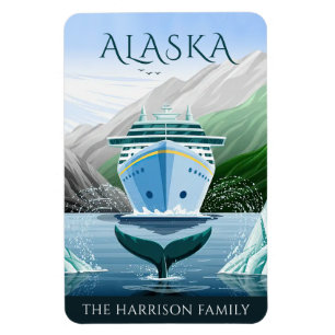 Alaska Cruise Ship Stateroom Magnet