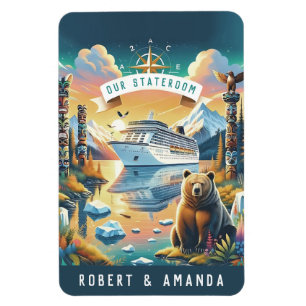 Alaska Cruise Ship Stateroom Magnet