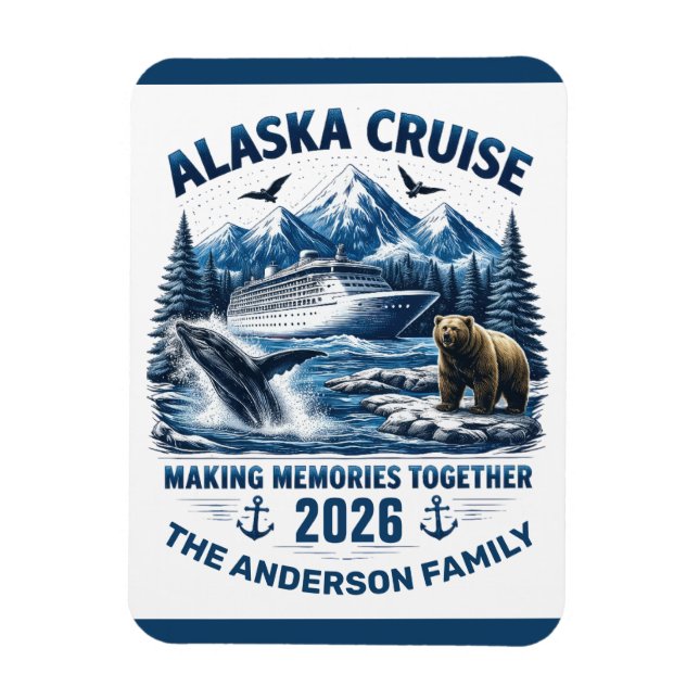 Alaska Cruise Ship Stateroom Magnet (Vertical)
