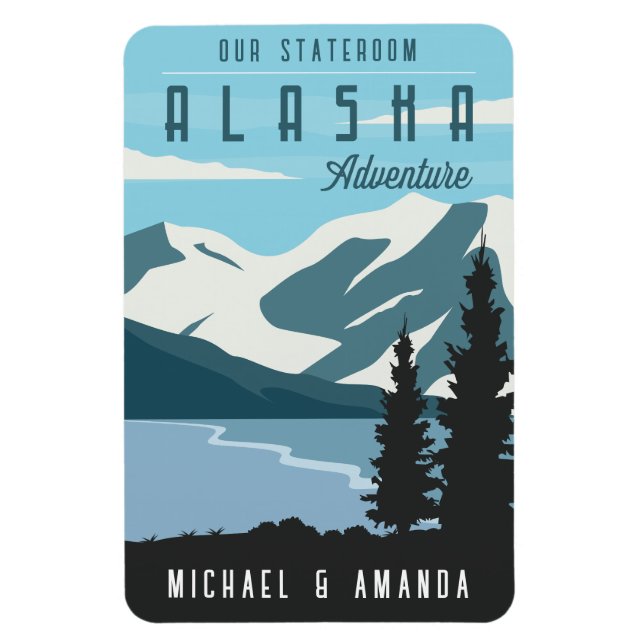 Alaska Cruise Ship Stateroom Magnet (Vertical)