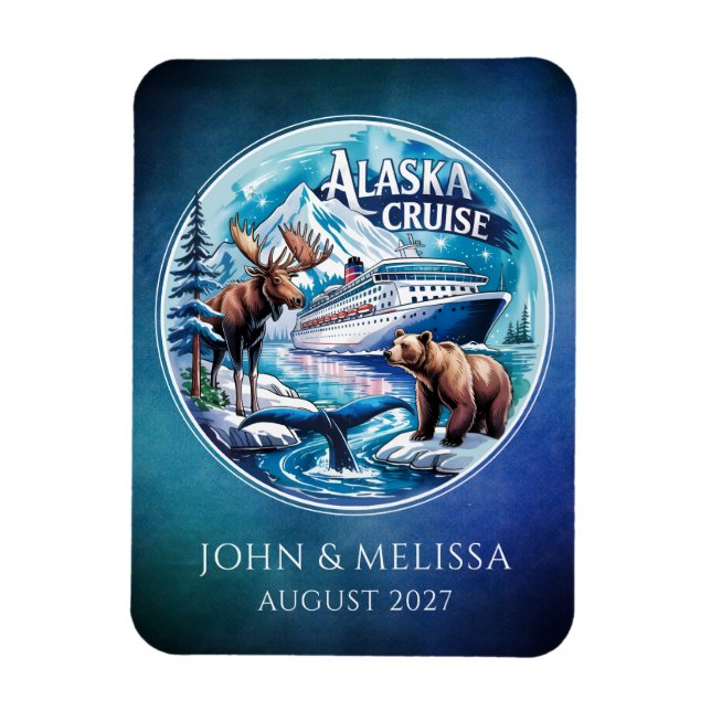 Alaska Cruise Ship Stateroom Magnet (Vertical)