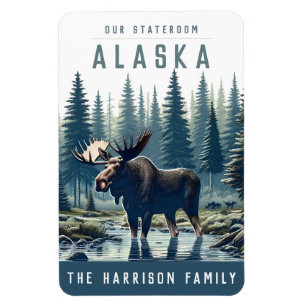 Alaska Cruise Ship Stateroom Magnet