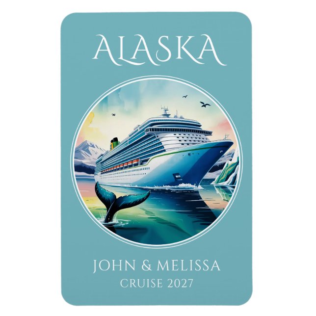 Alaska Cruise Ship Stateroom Magnet (Vertical)