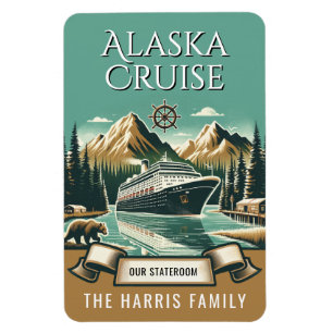 Alaska Cruise Ship Stateroom Magnet