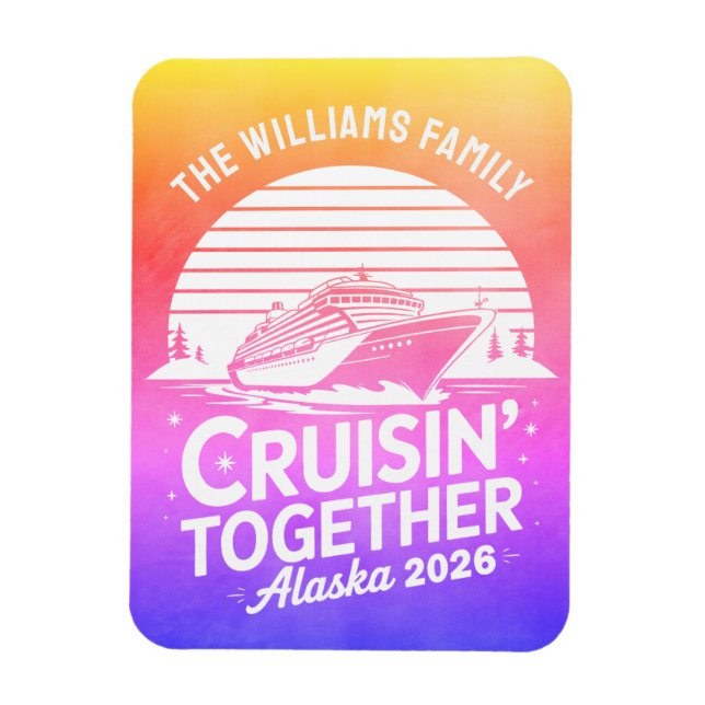 Alaska Cruise Ship Stateroom Magnet (Vertical)