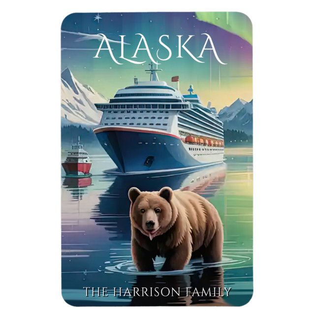 Alaska Cruise Ship Stateroom Magnet (Vertical)