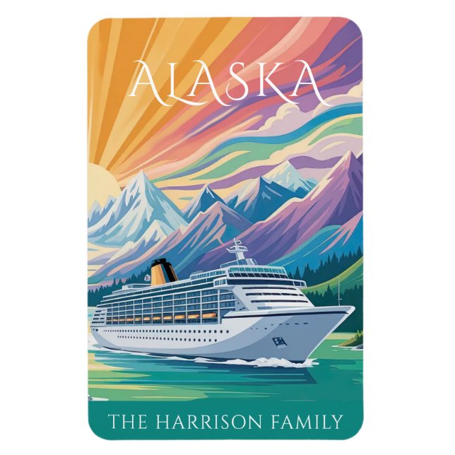Alaska Cruise Ship Stateroom Magnet (Vertical)
