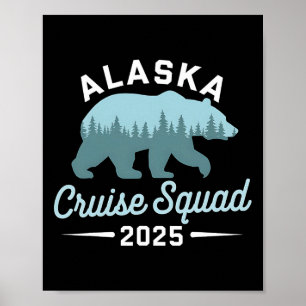 Alaska Cruise Squad 2025 Family Vacation Matching Poster