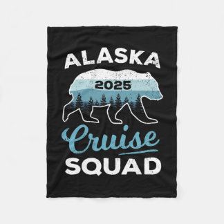 Alaska Cruise Squad 2025 Kids Alaskan Cruise Famil Fleece Blanket