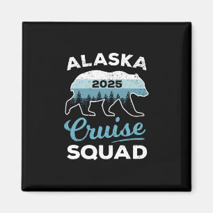 Alaska Cruise Squad 2025 Kids Alaskan Cruise Famil Magnet