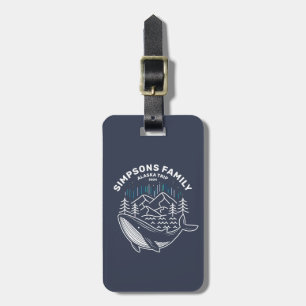 Alaska Cruise Trip Custom Family Matching Group Luggage Tag