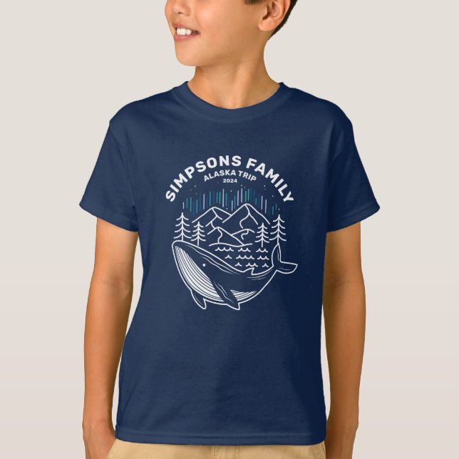 Alaska Cruise Trip Custom Family Matching Group  T-Shirt (Front)