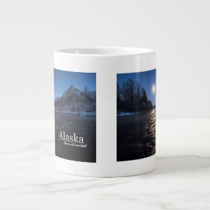 Alaska Dance In The Moonlight Large Coffee Mug