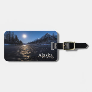 Alaska Dance In The Moonlight Luggage Tag