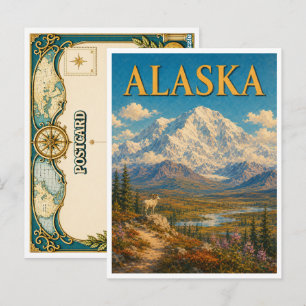Alaska Denali GeoSaga Postcard