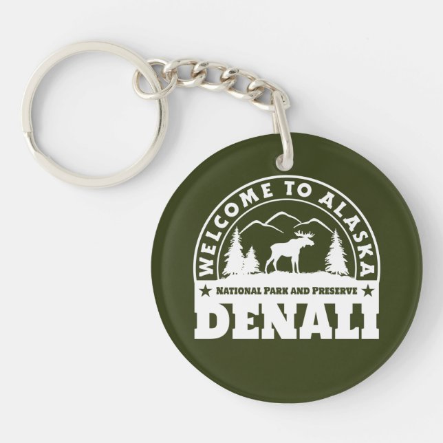 Alaska. Denali National Park and Preserve Key Ring (Front)