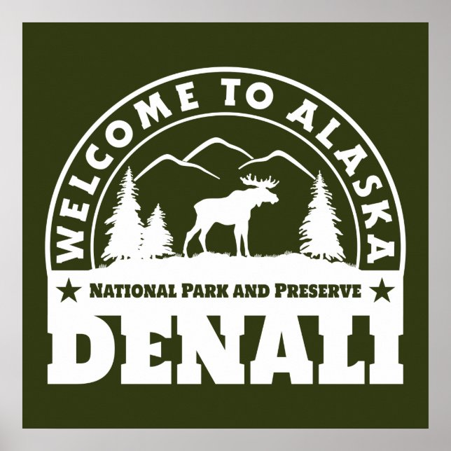 Alaska. Denali National Park and Preserve Poster (Front)