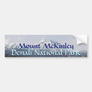Alaska Denali National Park Mount McKinley Bumper Sticker