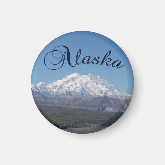 Alaska Denali National Park Mount McKinley Magnet (Front)
