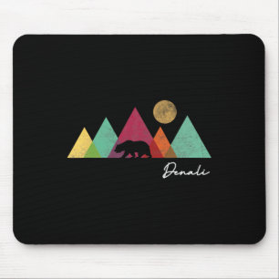 Alaska Denali National Park Souvenir Colourful Bea Mouse Mat