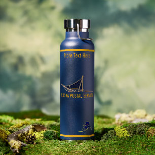 Alaska Dog Sled Postal Carrier Water Bottle