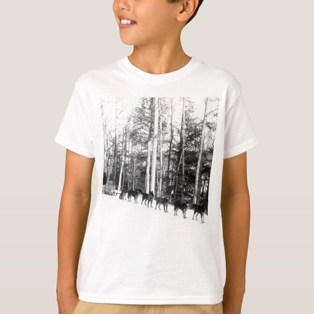 Alaska Dog Sledding T-Shirt (Front)